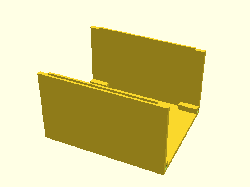 3D-Printable Enclosure Rendering - Back