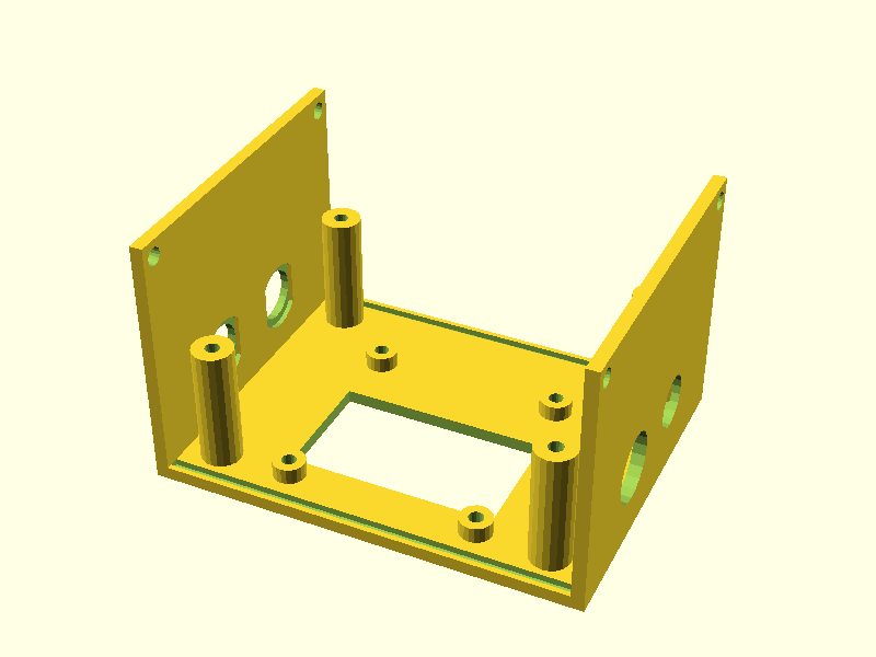 3D-Printable Enclosure Rendering - Front